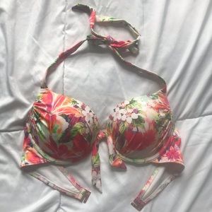 •H&M• Floral Push-Up Bikini Top